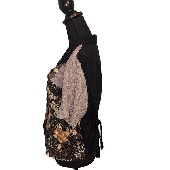 Vintage Studio C Floral Printed Button-Up Shirt – Retro Bloom Style - Picture 2 of 8